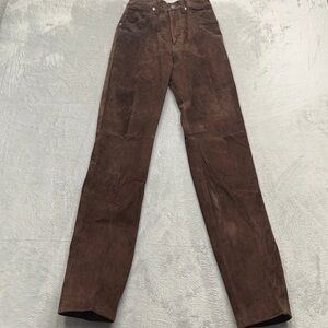 Wrangler suede Straight-Leg Pants